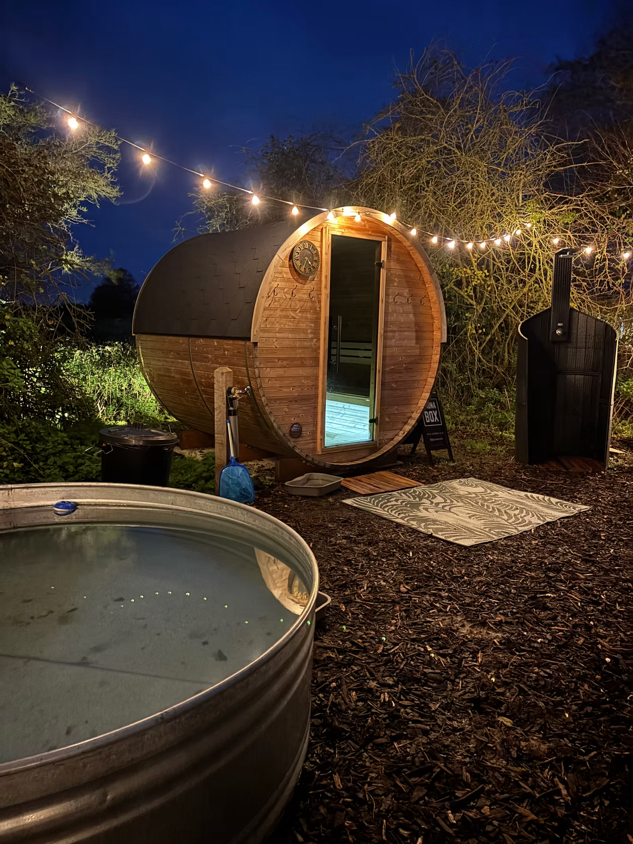 Be Well Barn sauna and cold plunge